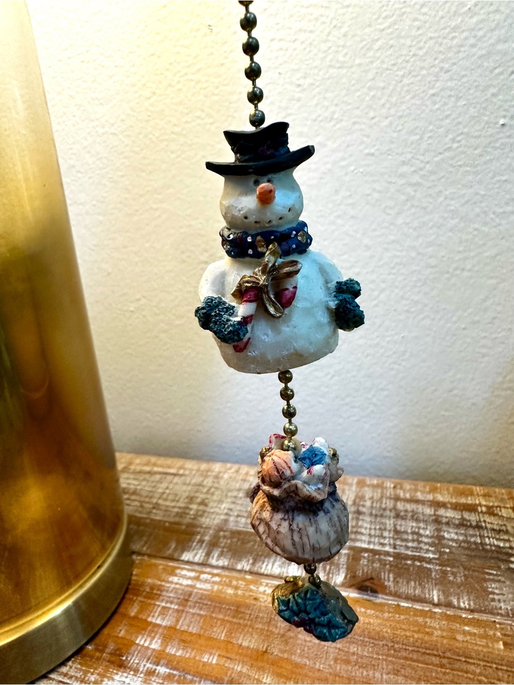 Christmas Snowman Playstone Fan Pull Giftco Inc - Holiday Home Decor